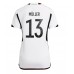Billige Tyskland Thomas Muller #13 Hjemmebane Fodboldtrøjer Dame VM 2022 Kortærmet